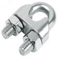 Зажим для троса с 2-мя гайками АРТ 9074 нержавеющая сталь А4