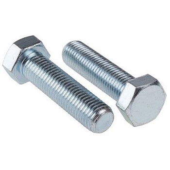 Болт шестигранный М3х40 DIN 933 класс прочности 5.8 оцинкованная сталь